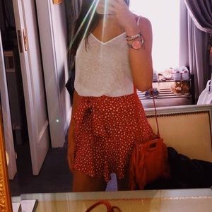 Flower patterned skort